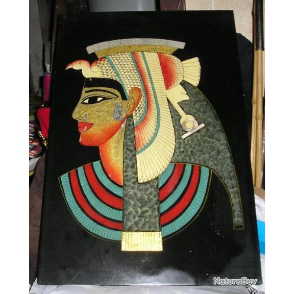 PANNEAU MURAL DCORATIF STYLE GYPTE ANTIQUE TTE DE PHARAON