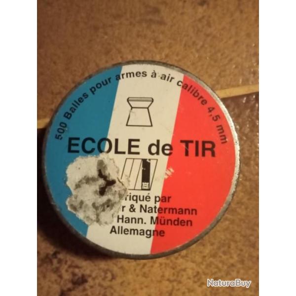 Bo�te de plombs Ecole de tir magnum 4.5