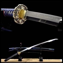 Katana de Ma&icirc;tre en Acier L6 Tremp&eacute; &agrave; l'Argile - Pr&eacute;cision et &Eacute;l&eacute;gance Japonaise avec un des acier l