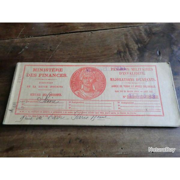 carnet pensions militaires d invalidit�