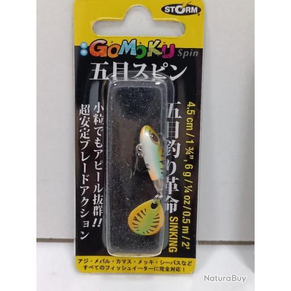 !! STORM GOMOKU SPIN 6g DOUBLE PERCH 4,5 cm !!