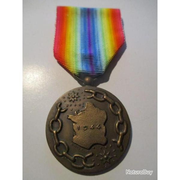 M�daille La France a ses lib�rateurs 1944