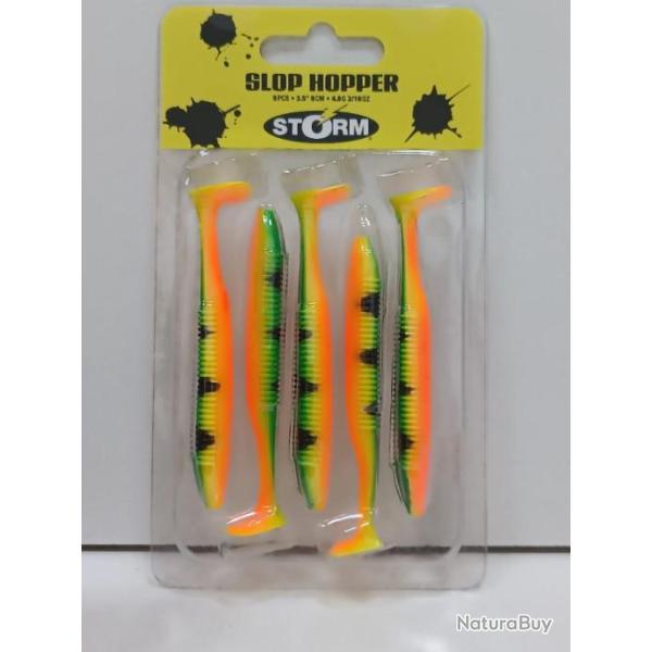 !! STORM SLOP HOPPER 3,5" FIRE TIGER 9 CM  4,8G