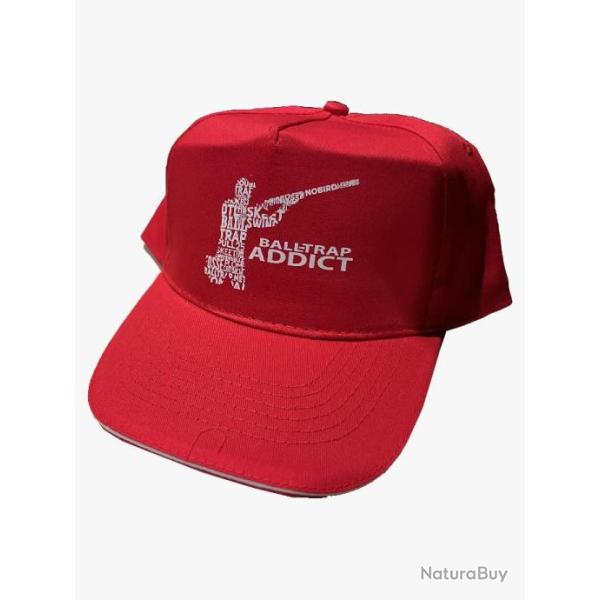 Casquette Rouge Ball trap Addict