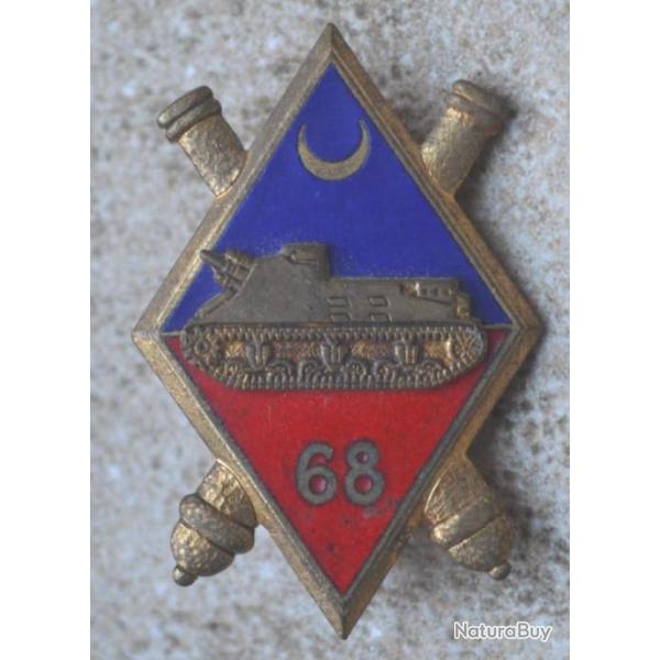 68� R�giment d'Artillerie, �mail, dos guilloch�, 1 bol�ro sans marque