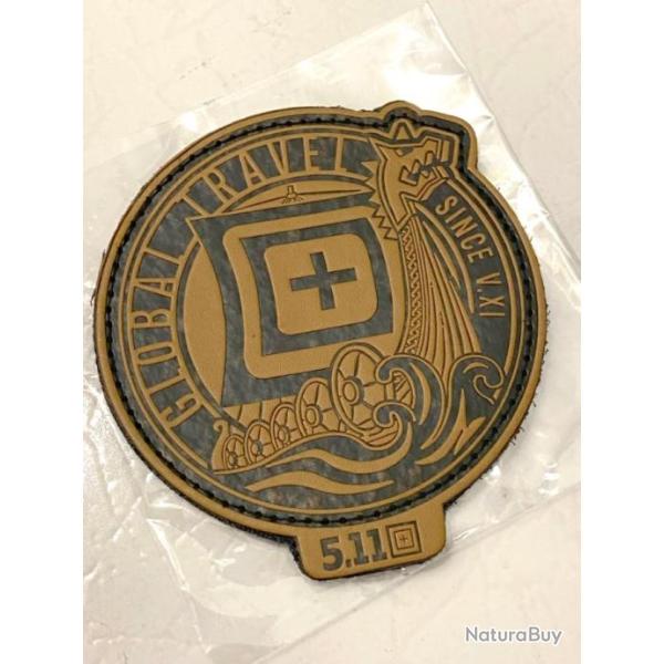 cusson Patch Drakkar Viking Velcro Marron