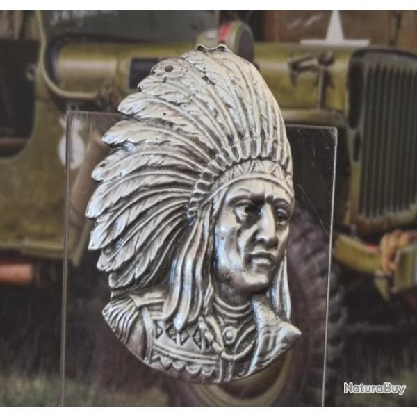 T�te d'Indien - Hauteur 48 mm  Largeur : 38 mm