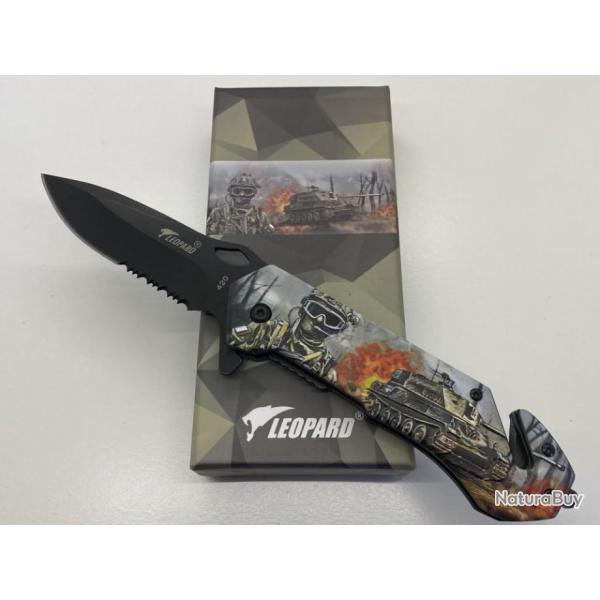 Couteau de poche tactique 3D Grip - Tank.