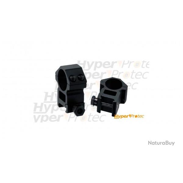 Colliers de montage haut UTG diametre 30mm pour rail de 21mm