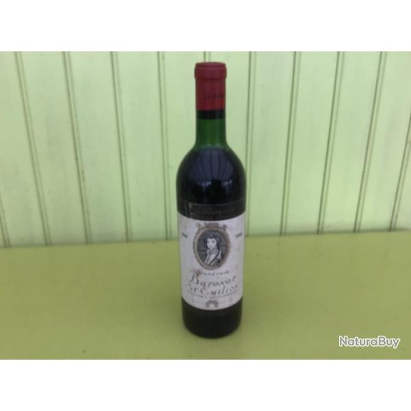 BOUTEILLE DE VIN SAINT EMILION 1966 BARONAT
