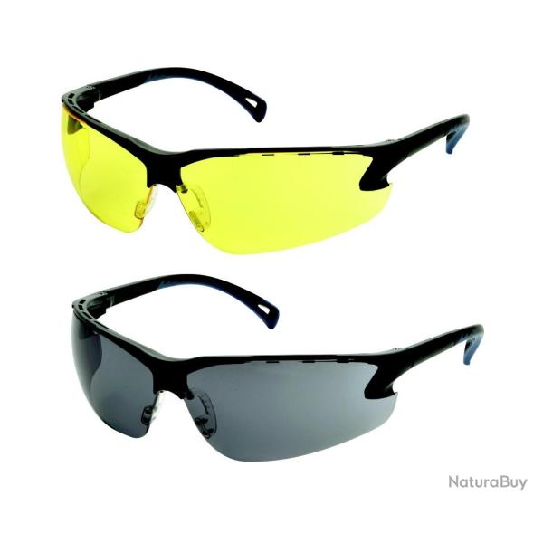 LUNETTES DE PROTECTION CE JAUNE BRANCHES NOIRS