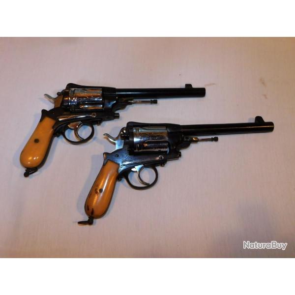 SUPERBE PAIRE REVOLVERS GASSER MONTENEGRIN   !! + PHOTOS