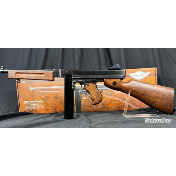 MEGA PROMO -Pistolet Legends M1A1 Legendary couleur Noir/Bois CO2 CAL Billes acier 4.5MM