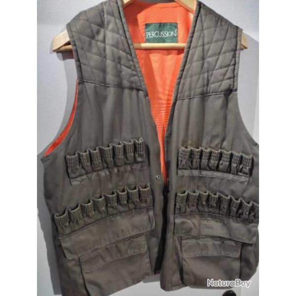Gilet de chasse rversible percussion