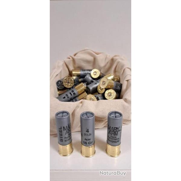 Cartouches ATS36 - Cal.12/76 - 36gr acier BJ - lot de 250 cartouches - HP  - PROMOTION