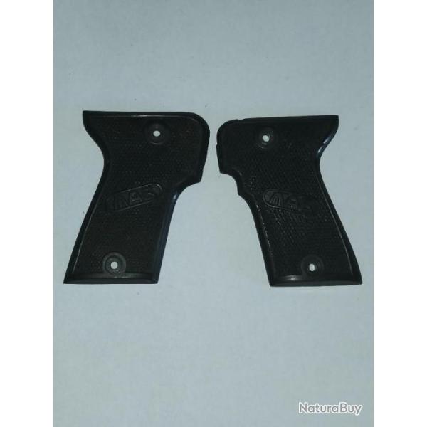 Paire de plaquettes de pistolet Mab C