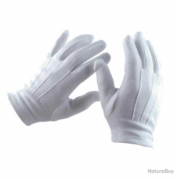 Gants blanc c�r�monie parade XS