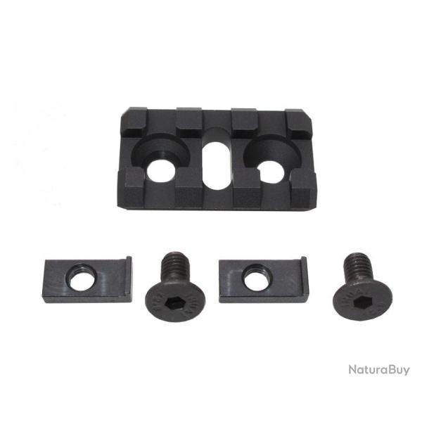 Rail Picatinny B-2L pour garde-main - Aluminium 6061 CNC / Noir - WiiTech