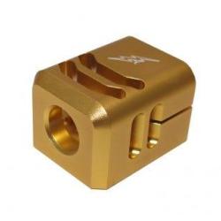 Compensateur 2-Cut type A pour G-Series Marui GBB - 14mm CCW / Aluminium CNC / Gold - WiiTech