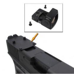 Mount Slim avec rear sight pour RMR pour G-Series Marui/WE GBB - Aluminium CNC / Noir - WiiTech