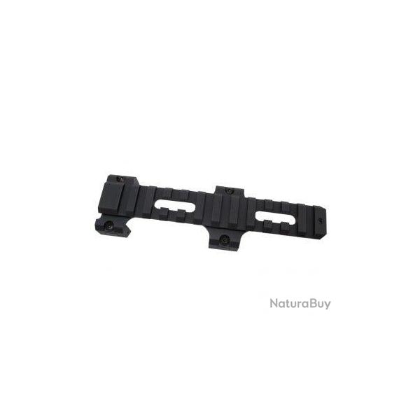 Rail 5.5" Picatinny pour SMG5 VFC/WE GBB - Aluminium 6063 CNC / Noir - WiiTech