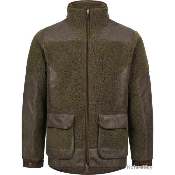 Veste chaude en fourrure de fibres polaires Couleur vert fonc�