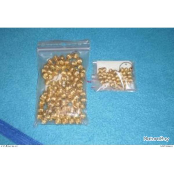Perles stri�es en m�tal dor� 6 mm ! Indianiste, Trade, Reconstitution...