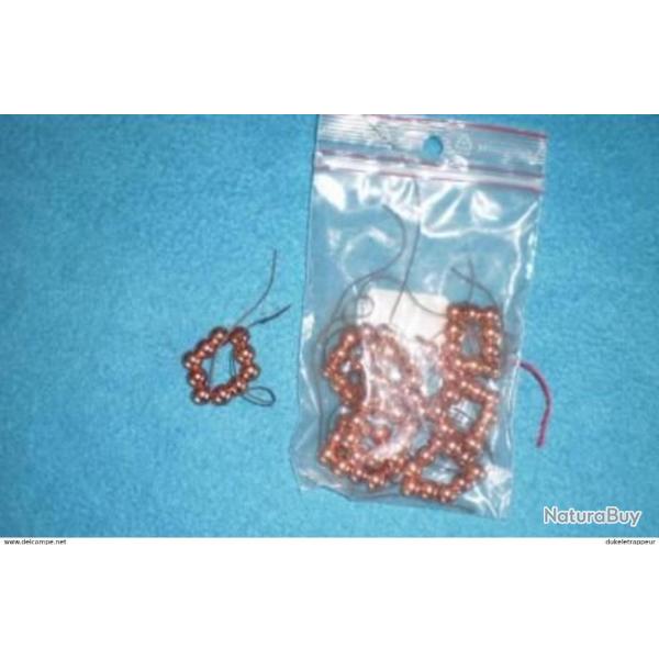 Perles en cuivre 8 mm pour Trade, Reconstitutions, RendezVous, Indianistes .