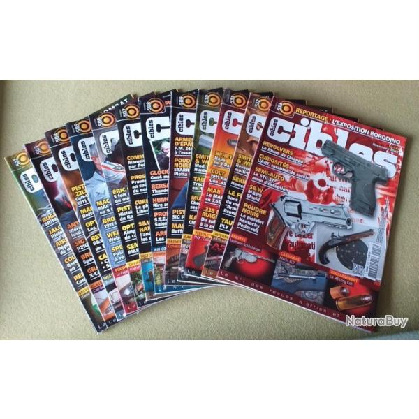 12 REVUES CIBLES DU NUMERO 502 AU NUMERO 513, DE JANVIER A DECEMBRE 2012