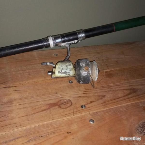 canne avec ancien moulinet colombian N� 65