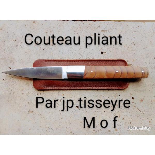Rare Couteau espadon de jean Paul tisseyre