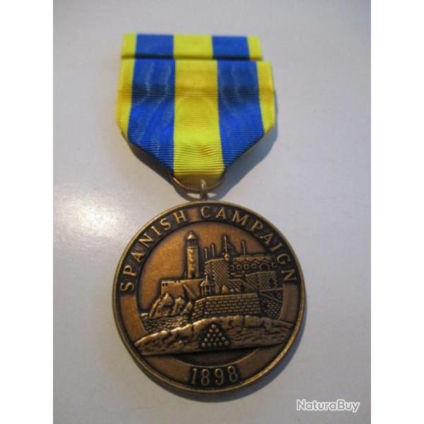 Spanish Campaign 1898 Medal Marine Corps