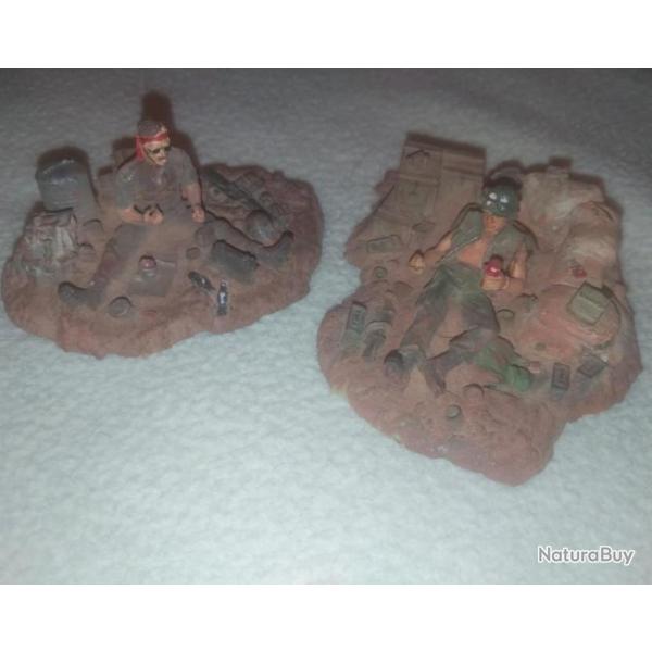 Lot 2 sc�nettes Diorama - Soldats us viet nam - 1/35.