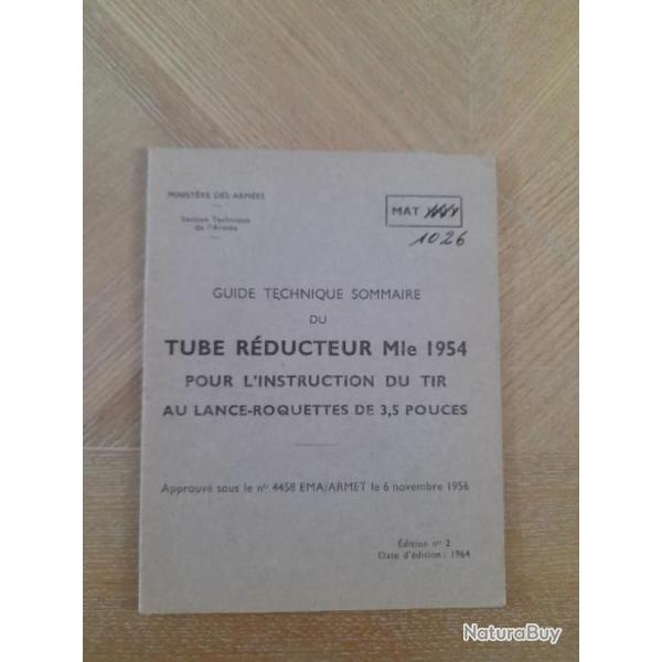 guide technique tube r�ducteur lance roquettes 3.5 pouces