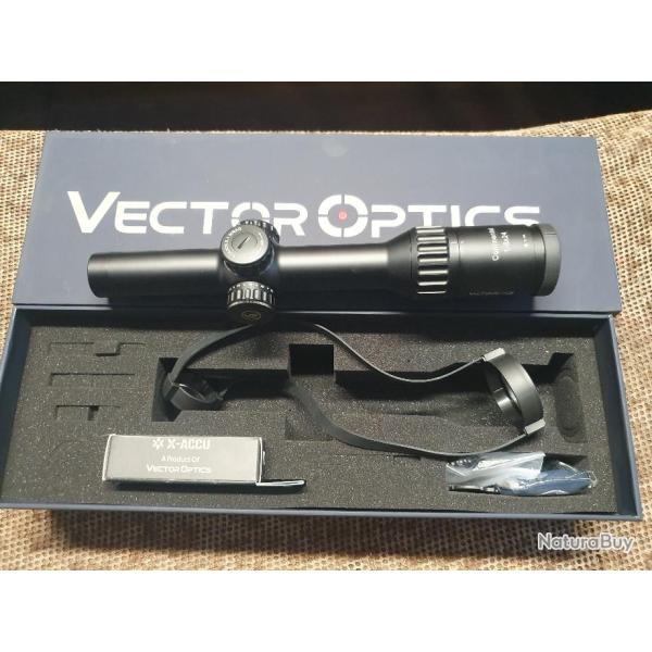 lunette VECTOROPTICS s�rie CONTINENTAL mod�le 1-8x24 T r�ticule lumineux tactical VEC-T8M ( MIL )