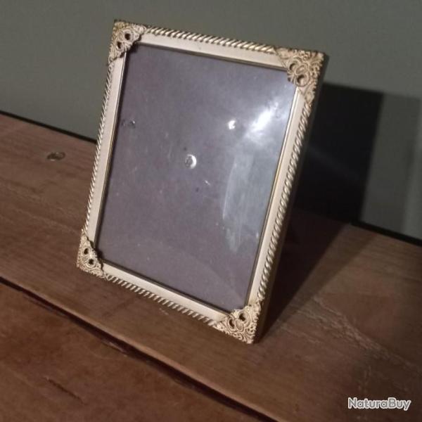 Tr�s joli cadre photo vintage 1950   verre convexe