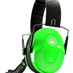 Casque Beretta Earmuff vert fluo