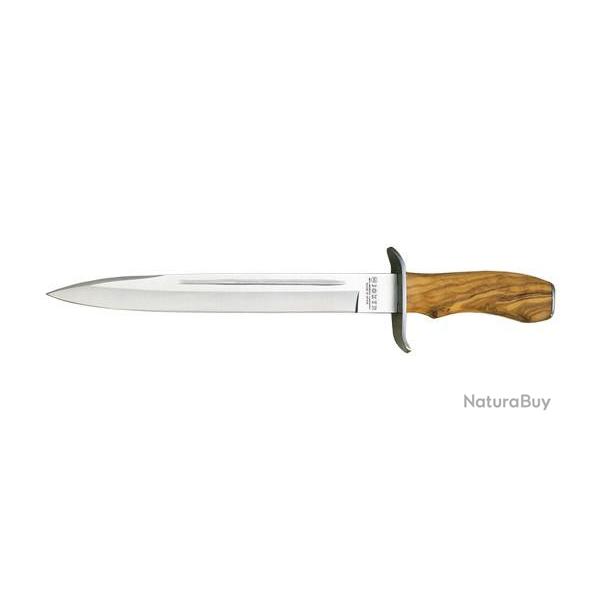 Dague Joker Chamois manche bois d'olivier lame 25,5cm + �tuis cuir