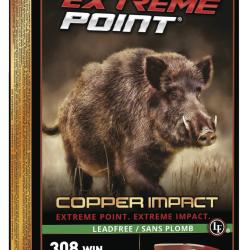Boite de 20 cartouches Winchester Extr&ecirc;me point lead free cal. 308 win 150gr 9,72G