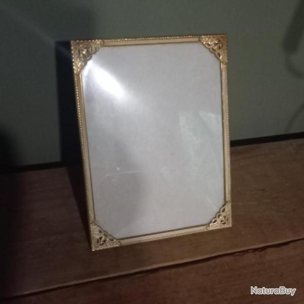 grand cadre photo � poser  vintage 1950 verre convexe