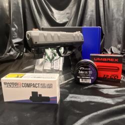 MEGA PROMO - Pack Laser pr&ecirc;t &agrave; tirer - PISTOLET BRAVO CO2 C50 - (Munitions + CO2 + Laser)