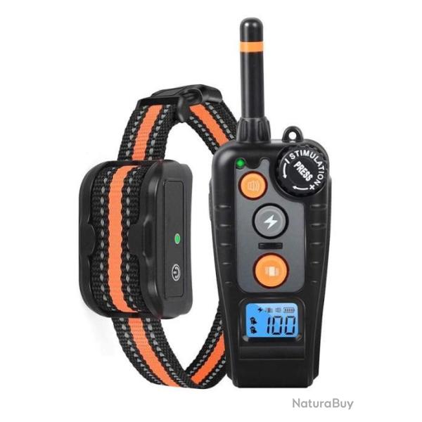 Collier de Dressage pour Chien Rappel 500 m Mode de Vibration Sonore Tlcommande tanche ducation