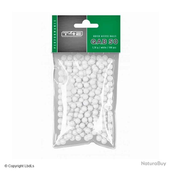 100 billes Brise-glace polym�re blanc cal.50