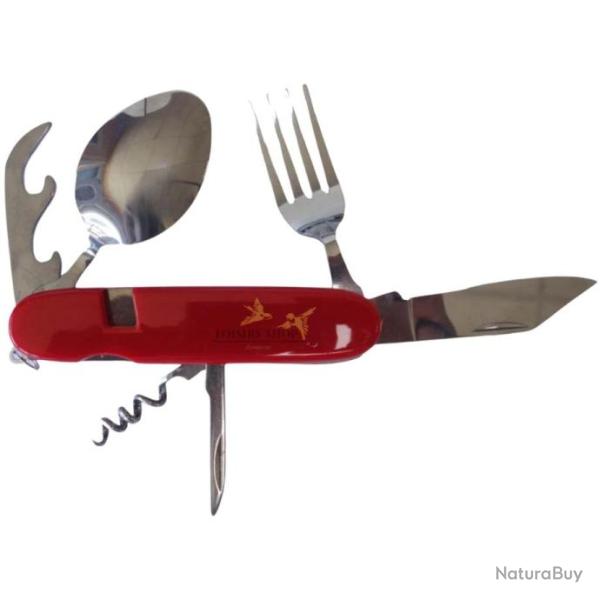 Couteau suisse set 6 couverts en acier inoxydable avec �tui en nylon