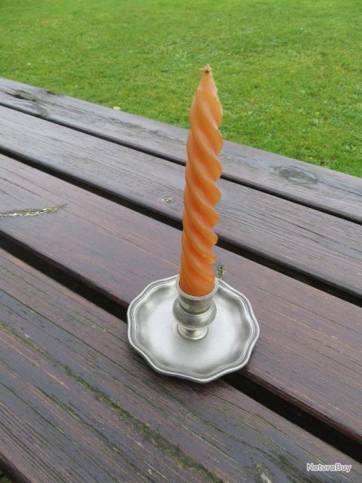Bougeoir en étain - Occasion Idéale