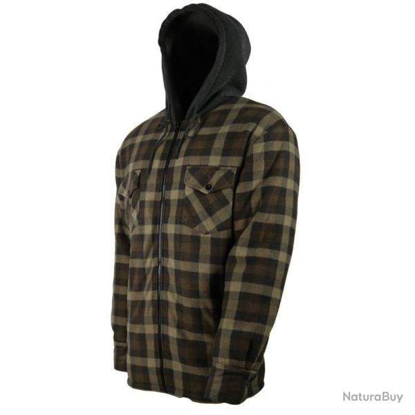 Chemise polaire � capuche Vert