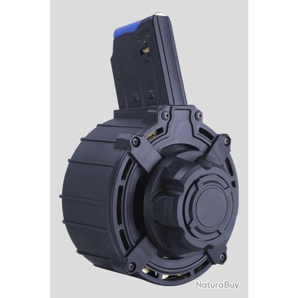 Chargeur tambour DEFENCEPORT DRM-12 T1 / DERYA - AR15 - 1919 / Calibre 12 / Capacit� 20 coups /