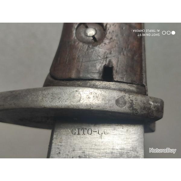 Baonnette 98-05  de rare fabrication CITO Coln...  WW1