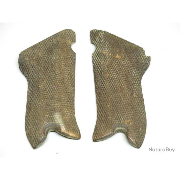 Paire de plaquettes bois originale pour P08 Luger r�f 14
