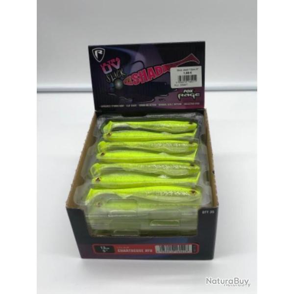 Leurre de p�che ultra Uv Fox rage Slick Shad chartreuse ayu